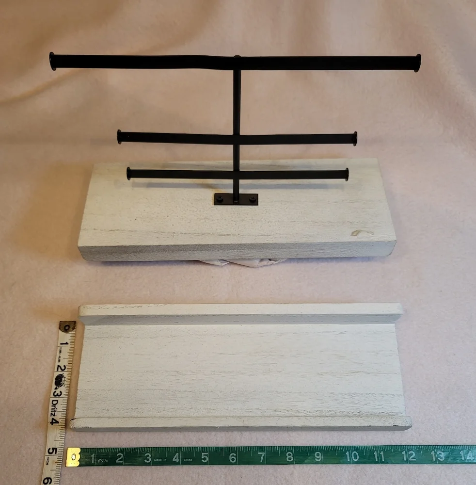 0796. Double Wall-Mounted Jewelry Display and Tray ~